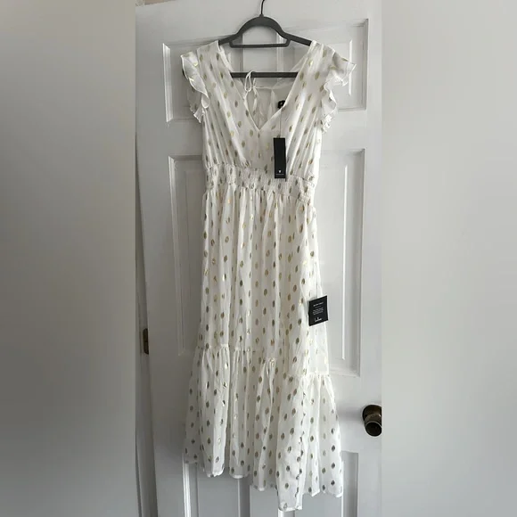 slim fit dress slacks White Lilac Butterfly Luxury Evening Dresses SS475, White Yellow / 14 main image 0
